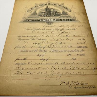 Soldiers Discharge Papers