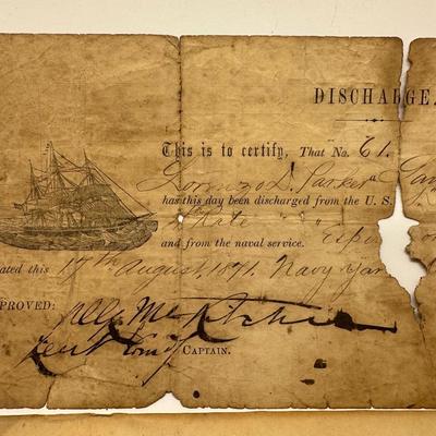Soldiers Discharge Papers