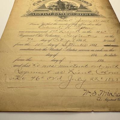Soldiers Discharge Papers
