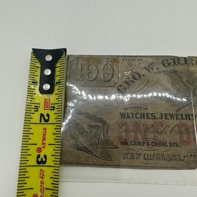 Early New Orleans Bill