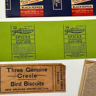 Collection of New Orleans Vintage Paper Labels
