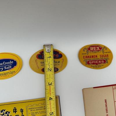 Collection of New Orleans Vintage Paper Labels