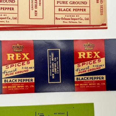 Collection of New Orleans Vintage Paper Labels
