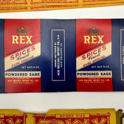 Collection of New Orleans Vintage Paper Labels