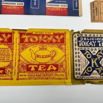 Collection of New Orleans Vintage Paper Labels