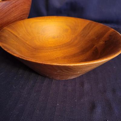 Wooden Bowls (includes signed), Salad Tongs and More (DR-DW)
