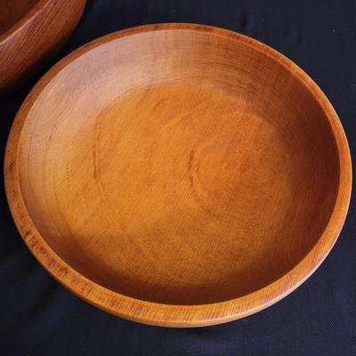 Wooden Bowls (includes signed), Salad Tongs and More (DR-DW)