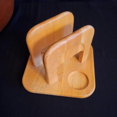 Wooden Bowls (includes signed), Salad Tongs and More (DR-DW)