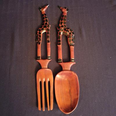 Wooden Bowls (includes signed), Salad Tongs and More (DR-DW)