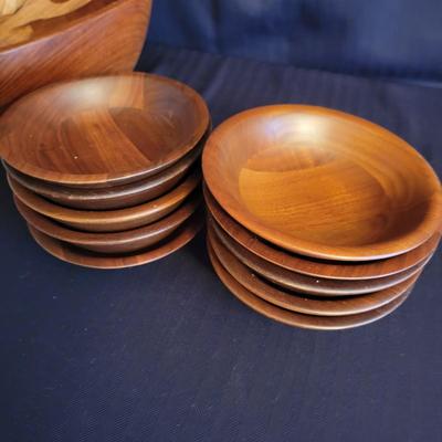 Wooden Bowls (includes signed), Salad Tongs and More (DR-DW)