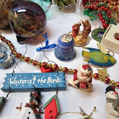 Hand Blown Glass Christmas Ornaments & More  (S1-JS)