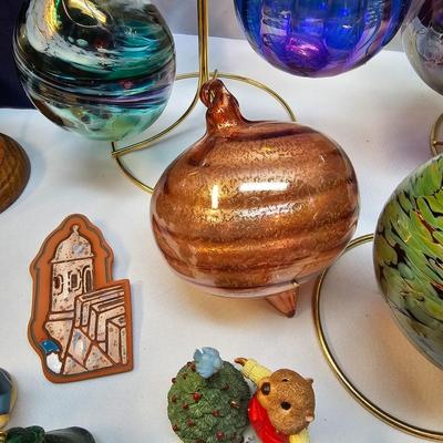 Hand Blown Glass Christmas Ornaments & More  (S1-JS)