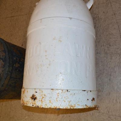 Lot of 2 Vintage/Antique Milk Cannisters 22"/25"