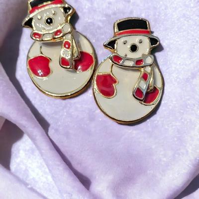 Snowmen earrings