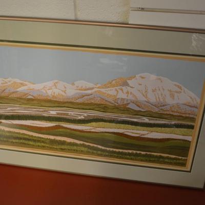 Alaskan Ree Nancarrow "Denali" Print 1983 Framed, Matted, & Signed 183/195