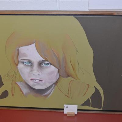 Original Art from Photograph Acrylic & Ink on Canvas 37.5"X27.5"