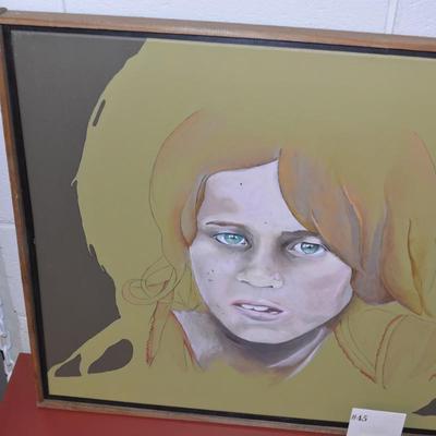 Original Art from Photograph Acrylic & Ink on Canvas 37.5"X27.5"