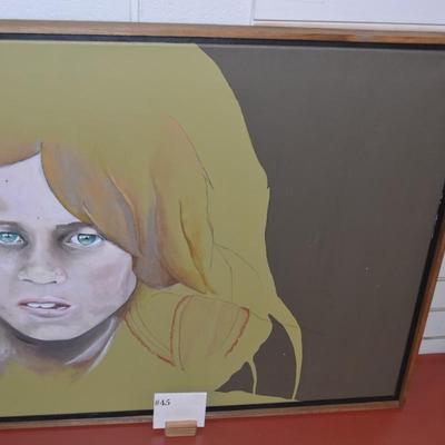 Original Art from Photograph Acrylic & Ink on Canvas 37.5"X27.5"