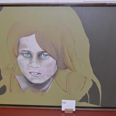 Original Art from Photograph Acrylic & Ink on Canvas 37.5"X27.5"