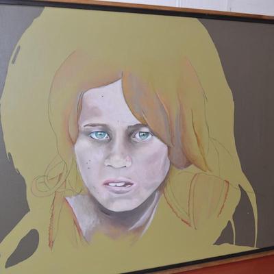 Original Art from Photograph Acrylic & Ink on Canvas 37.5"X27.5"