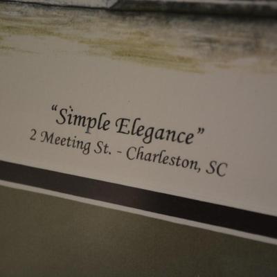 Signed Troy Cotrill Artist's Proof Print 15/200 "Simple Elegance" Charleston, SC