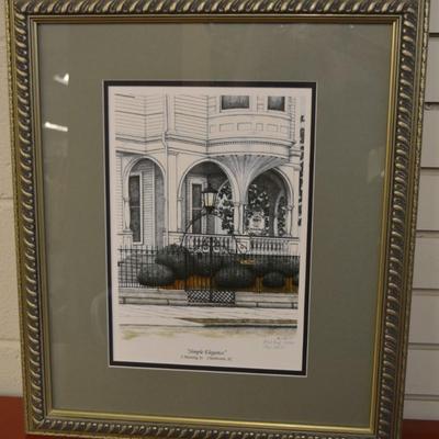Signed Troy Cotrill Artist's Proof Print 15/200 "Simple Elegance" Charleston, SC