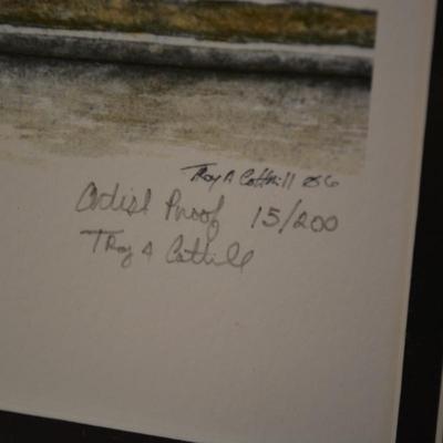 Signed Troy Cotrill Artist's Proof Print 15/200 "Simple Elegance" Charleston, SC