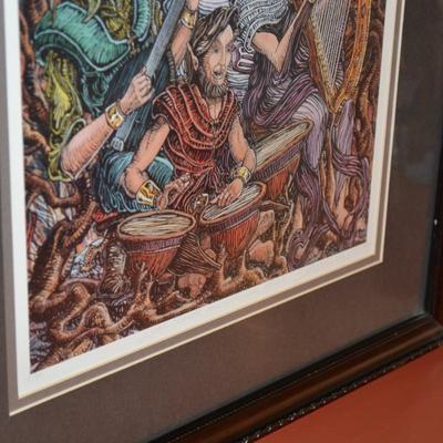 Signed Gary DeLamatre "Notes, Scales, and Musical Elves" Print 16/300
