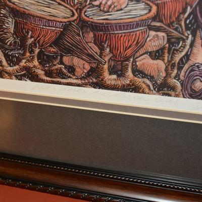 Signed Gary DeLamatre "Notes, Scales, and Musical Elves" Print 16/300