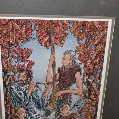 Signed Gary DeLamatre "Notes, Scales, and Musical Elves" Print 16/300