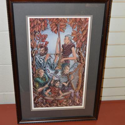 Signed Gary DeLamatre "Notes, Scales, and Musical Elves" Print 16/300