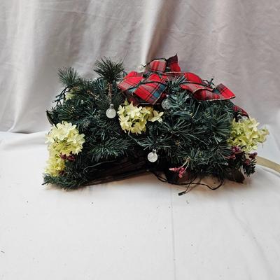 Silk Poinsettias, Greenery & Wrapping Items  (S1-JS)