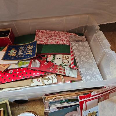 Silk Poinsettias, Greenery & Wrapping Items  (S1-JS)