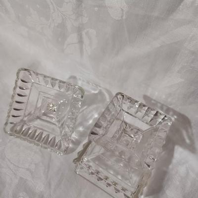 1930s Jeannette  Glass Pedestal Covered Wedding Box/Candy Dish With Lid