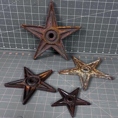 Cast Iron Star Washers (4) AWESOME 