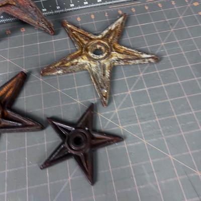 Cast Iron Star Washers (4) AWESOME 