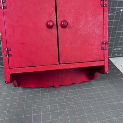 Red Tiny Cupboard Wall Hanger
