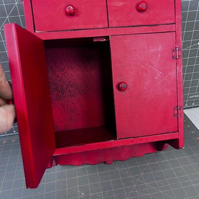 Red Tiny Cupboard Wall Hanger
