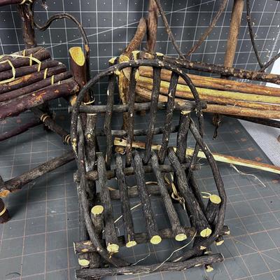 Twig Plant Stands (3) 
