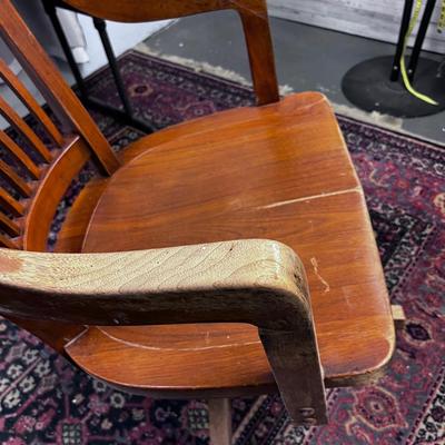 WOOD Rolling Office Chair  