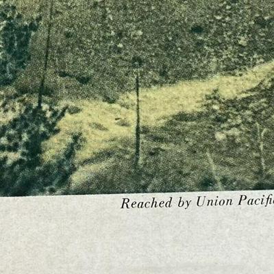  UNION PACIFIC RAILROAD PRINT QUEEN VICTORIA BRYCE CANYON UTAH 1930s