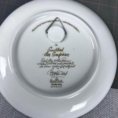 Collection of Rosenthal Studio-line Wall Plates (5) Arabian Knights