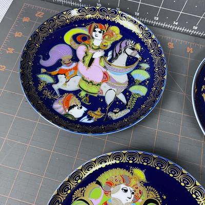 Collection of Rosenthal Studio-line Wall Plates (5) Arabian Knights