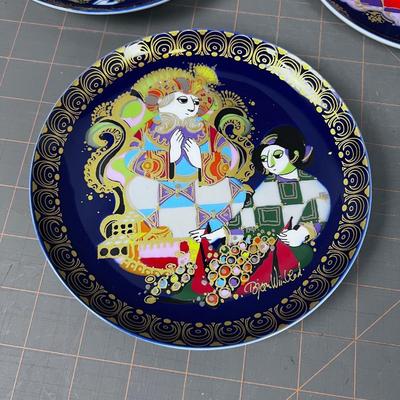 Collection of Rosenthal Studio-line Wall Plates (5) Arabian Knights