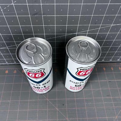 Vintage Phillips 66 Outboard Motor Oil CAN 1970's 