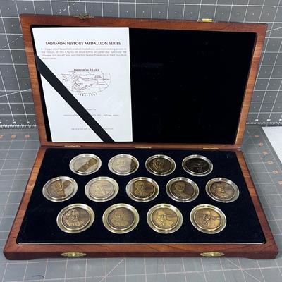 Mormon History Medallion Series Including Jesus, Joseph to Spencer Kimball