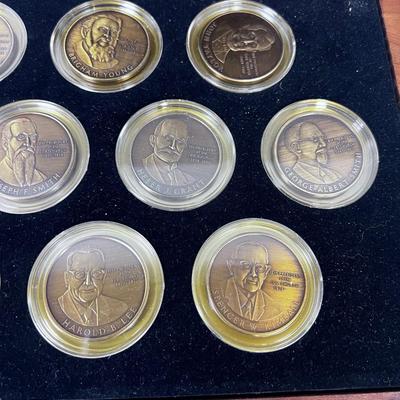 Mormon History Medallion Series Including Jesus, Joseph to Spencer Kimball