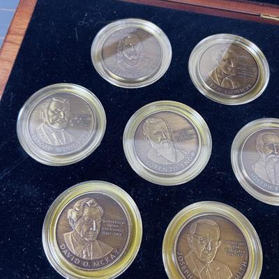 Mormon History Medallion Series Including Jesus, Joseph to Spencer Kimball