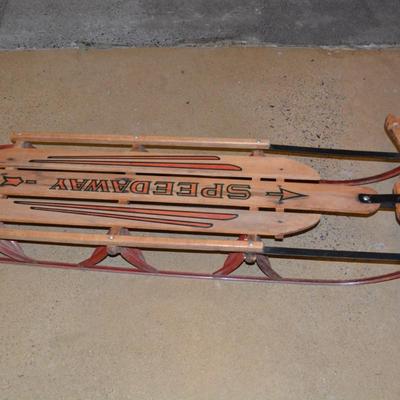 Gladding "Speedway" Metal Runner Sled 54"