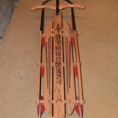 Gladding "Speedway" Metal Runner Sled 54"